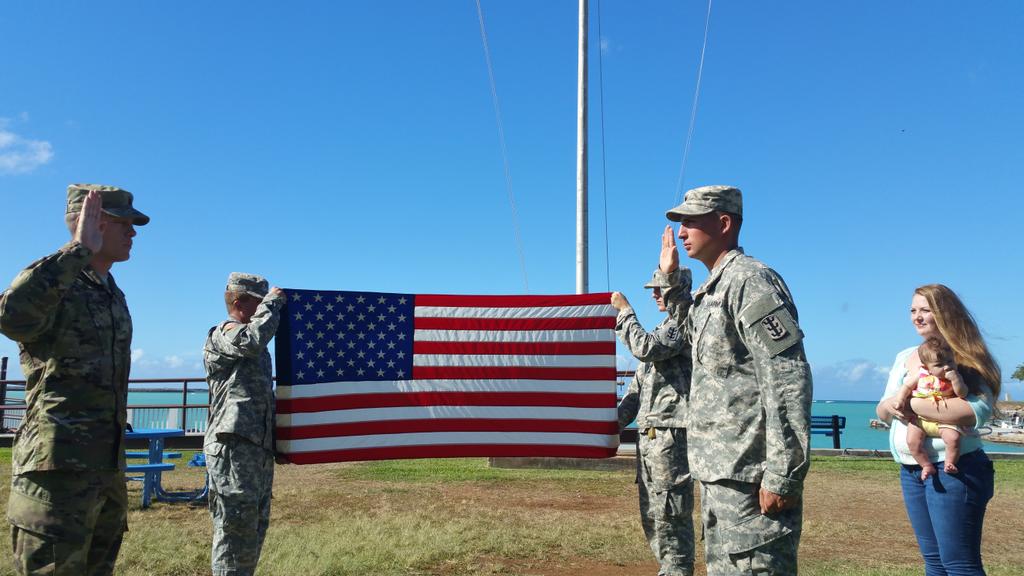 RamonesSean's tweet image. Congrats SPC Schultz on your reenlistment! @130thEngBde @643_wolfpack6 #stayarmy #armyretention #roughnecks #wolfpack