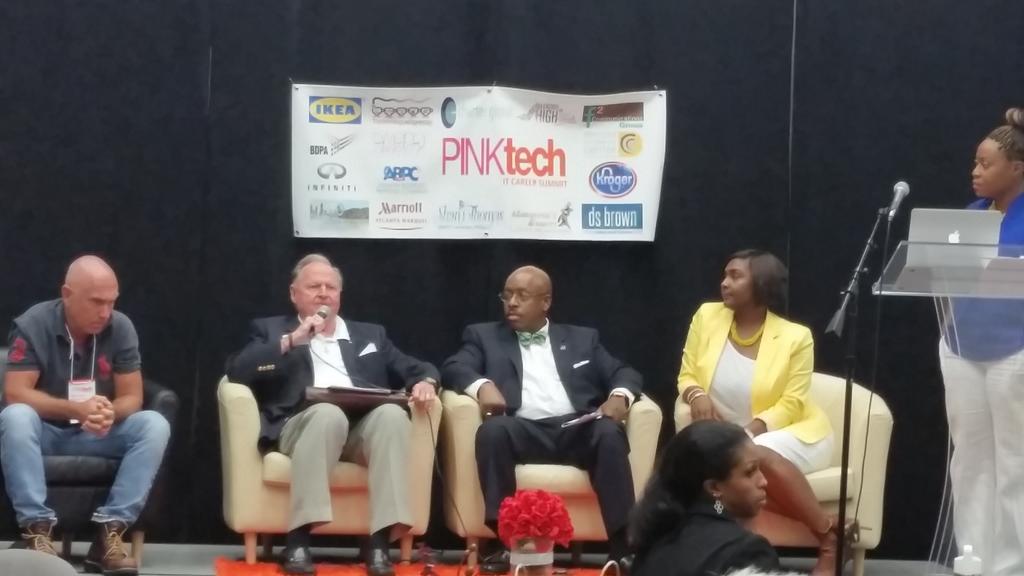 atl_fjones's tweet photo. Watch out @SharkTankABC, but @PinkInstitute has PINKTank for female IT entrepreneurs! #pinktech2015 @techeXpressoLLC http://t.co/6RhW6lIzjl