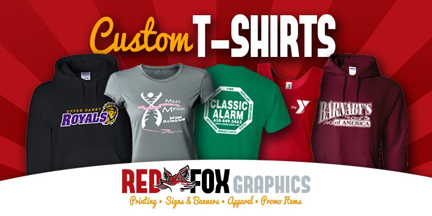 RedFoxGraphics's tweet photo. Custom printed #tshirts now on sale. Place your order today!
#printedtshirts #customshirts #bestofdelco http://t.co/aMjbUOxJrt