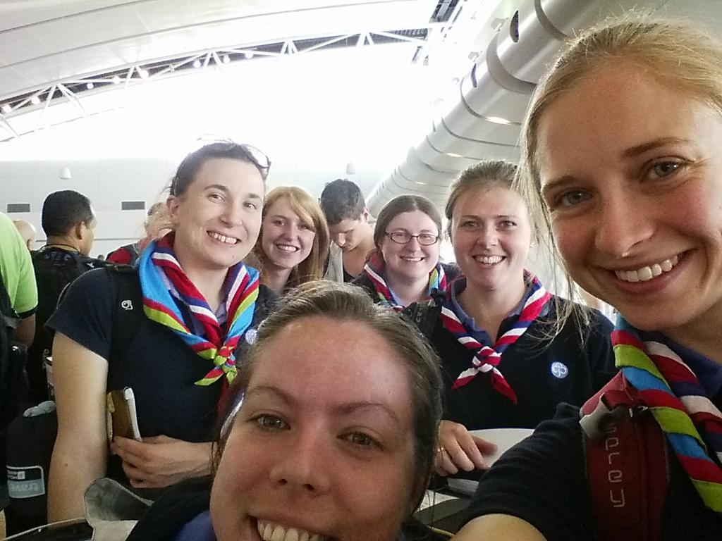GOLDPeru2015's tweet photo. TeamPeru are in Houston, next stop, Lima! #GuidesonTour http://t.co/Ka0bzZjvb5
