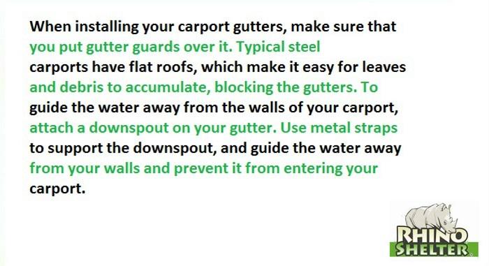 Rhino Shelters On Twitter Tip When Building Your Metalcarport