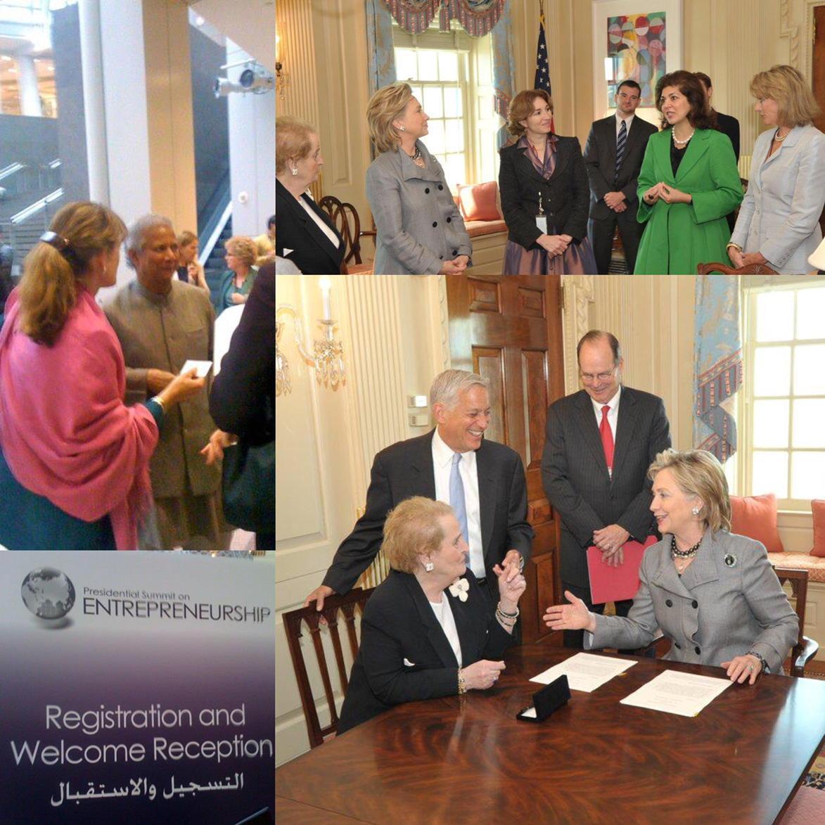 RobLalka's tweet photo. #TBT After #GES2015, a few photos from the first one in 2010. @JNovogratz meets @Yunus_Centre &amp; the launch of @US_PNB http://t.co/rC7btBNYKB