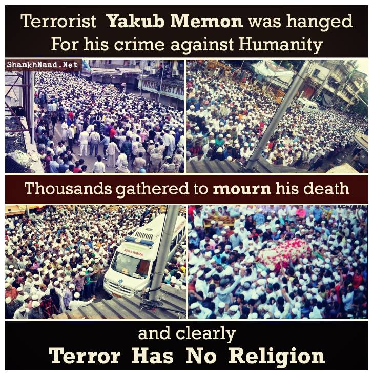 Thousands gathered to mourn Terrorists funeral  #PoliticsOverTerror #Memon <a href="/SanghParivarOrg/">Swyamsevak</a> #ToofaniKabaddi #HDL