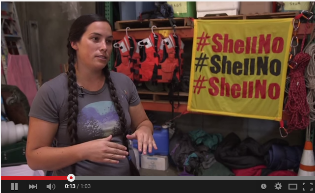 greenpeaceusa's tweet image. Inspiring: activist Harmony tells us why she is standing up to Shell: bit.ly/1JTXNKp #PDXvsShell #ShellNo