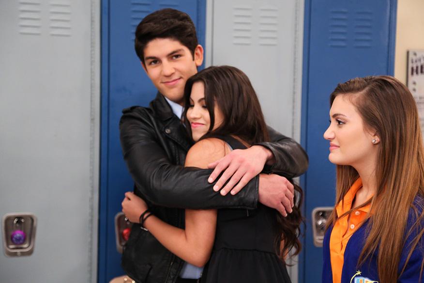 Nickelodeon's tweet photo. .@PaolaNAndino &amp; @rahart_adams hug it out during the final days on set--what will we do w/o you guys?? #EveryWitchWay http://t.co/PAMZlJPlyY