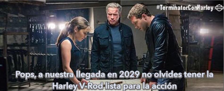 ing_edgar00's tweet photo. @HarleyMexico #TerminatorConHarley Pops a nuestra llegada en 2029 no olvides tener la Harley lista para la acción http://t.co/rOLGHejL0Z