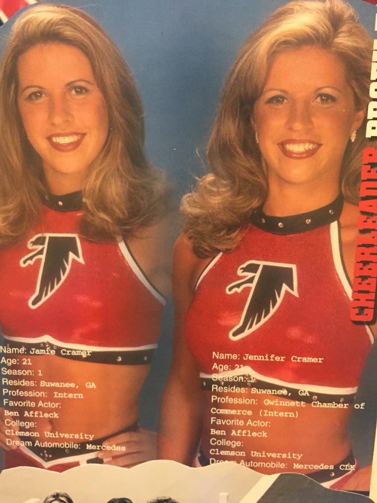 jamie_AFC3's tweet photo. Almost 15 years ago I tried out for Falcons with my twin sister and made it. Now I'm back for another rookie year. http://t.co/J5cDBInRf0