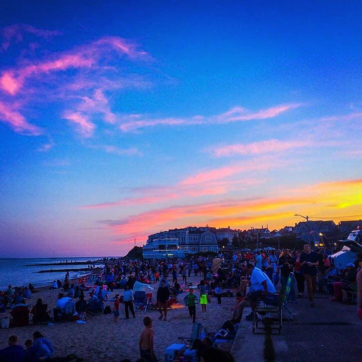 Throwback Thursday to July 4th this year! Check out the sunset over our place! Photo by @marianna_sarkisyan! #capecod