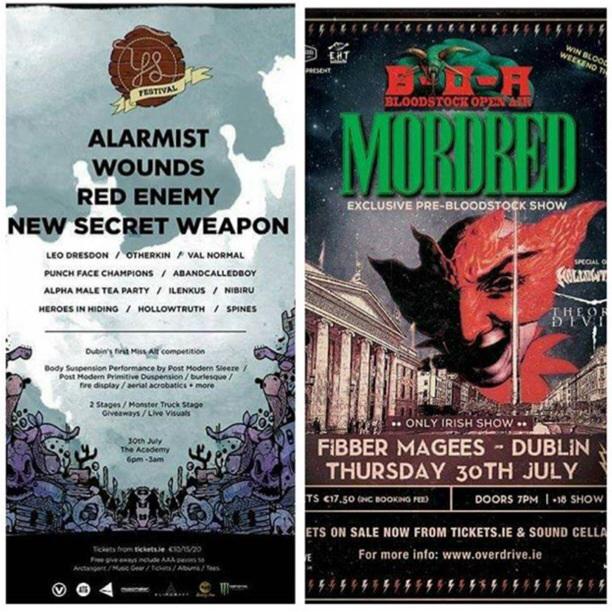 Playing tonight in Fibbers @ 8pm and then down to The Academy 2 after - stall out and headbang! #mordred #ysfestival