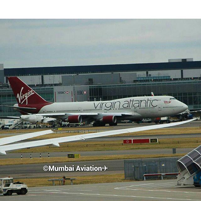 Virgin Atlantic at London Heathrow airport !! #avgeek #aviators #aviationlovers #aviation #insta_aeromatters #MEGAP…