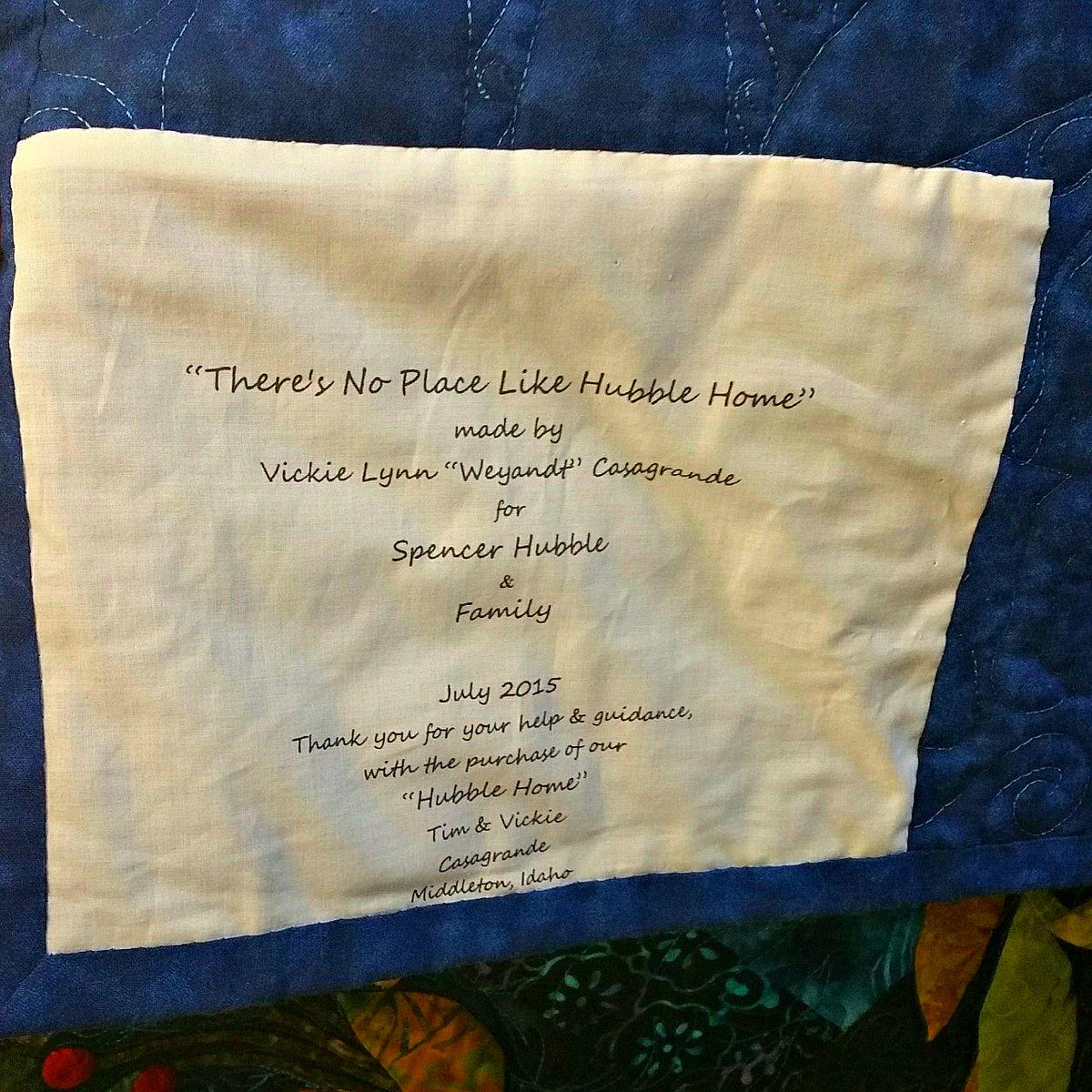 Thanks Casagrande family for this lovely gift to our agent, Spencer Hubble! Isn't it gorgeous?