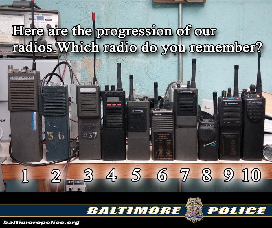 BaltimorePolice's tweet photo. #ThrowbackThursday Our radios may have changed but communication has always been vital to making #ASaferBaltimore http://t.co/vfHrS0inX5