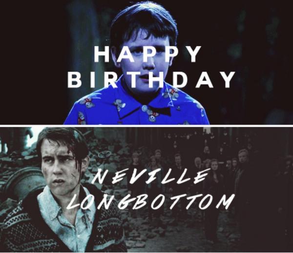 Happy 35th birthday Neville Longbottom!!! He is such a loyal friend! 