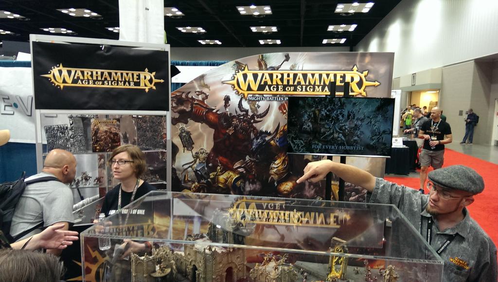 msnods's tweet image. Games Workshop at #gencon2015  10x10 booth. no product for sale or demos but at least they're here cc:@PlayUnplugged