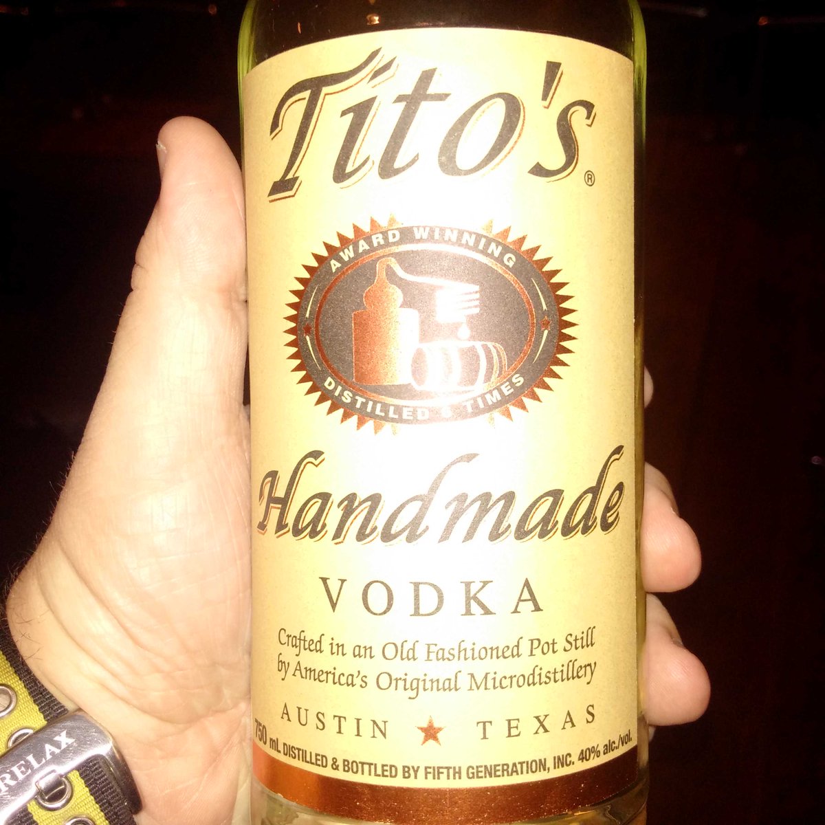 VintageJohnny79's tweet image. @TitosMarcus dropped by Howley today to share some of their #HandmadeVodka #Fantastic #95Points @nlliquor