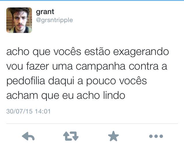 zipripple's tweet photo. DE AGORA
Grant nega as acusações contra ele e começa sua campanha contra a pedofilia! #BoaGrant http://t.co/GOgnCUJyXe