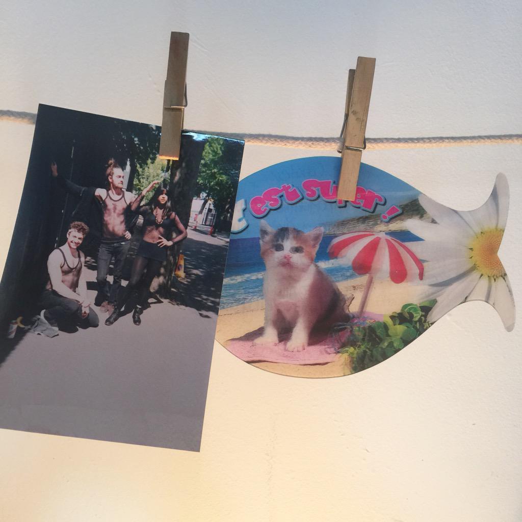 counterroastery's tweet image. In between the Coffee Bags for drying..