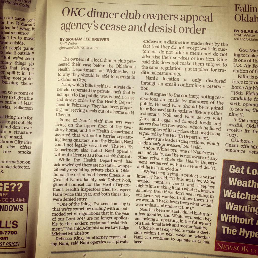naniokc's tweet photo. Shout out to @grahambrewer at @NewsOK for the well-balanced account of yesterday's hearing! http://t.co/0gx9mPy8Ns http://t.co/EjLxZTpLPs