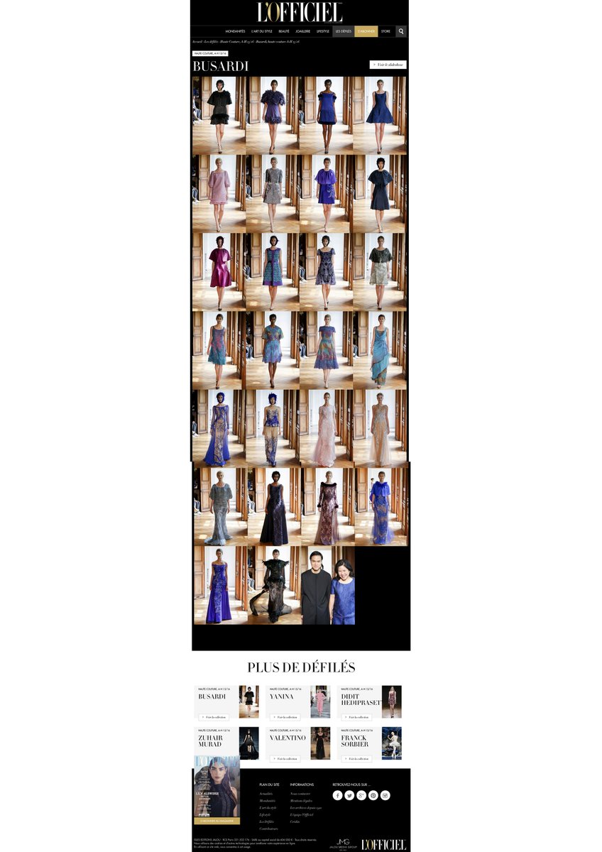 Busardi's tweet photo. PRESS: #BusardiAW15 'Queen of The Night' Paris Haute Couture Fashion Week on @lofficielparis. http://t.co/885UU7EcrH http://t.co/mn1F8kUPgE