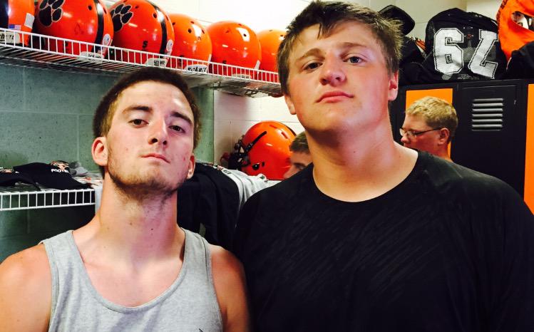 LarimoreFB's tweet photo. Congratulations to @RoyceVerk &amp; @CalebHofer23 for being the Egg Toss Champions of the 2015 Larimore Football Camp! http://t.co/Z1qRgmdOVH