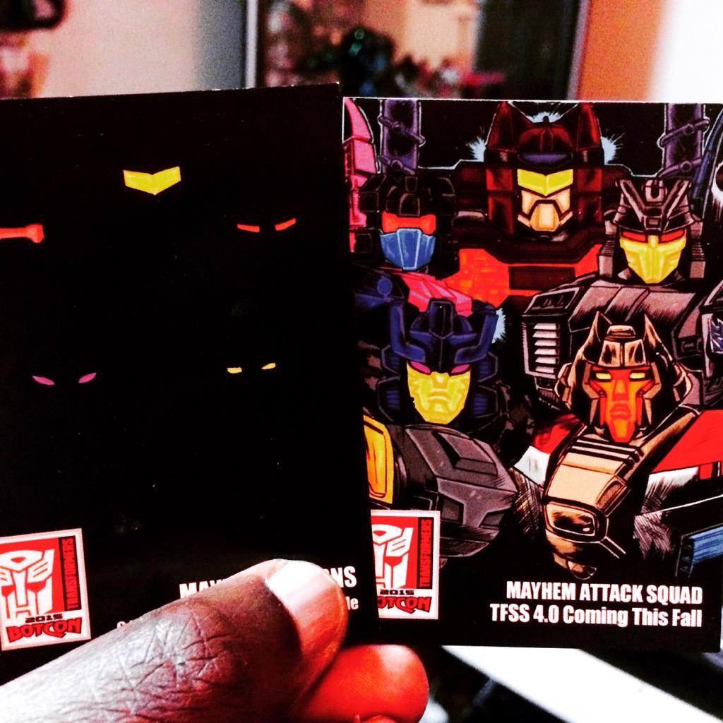 frankiebwash's tweet photo. A package with these babies was waiting for me. Thanks so much Pete and #BotCon2015 #transformers http://t.co/NtXsjpzHyQ