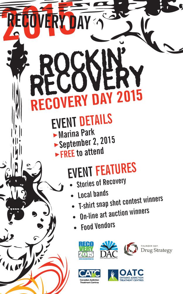 DAC_ThunderBay's tweet photo. Hey #tbay! Cat's outta the bag! This is what we've got for #RecoveryDay2015. Hope to see you there! #RockinRecovery http://t.co/JQXLSbESe9