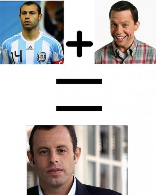 SonParecidos's tweet photo. Mascherano + Alan Harper =  Sandro Rosell http://t.co/HzED9iJzsC