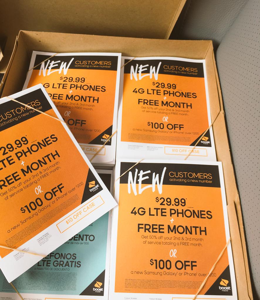 4everwireless's tweet photo. Getting our street team ready for beginning of the month! #PromoLife #BoostNation #boostlovesbaltimore #baltimore http://t.co/vQhyR9vaz4