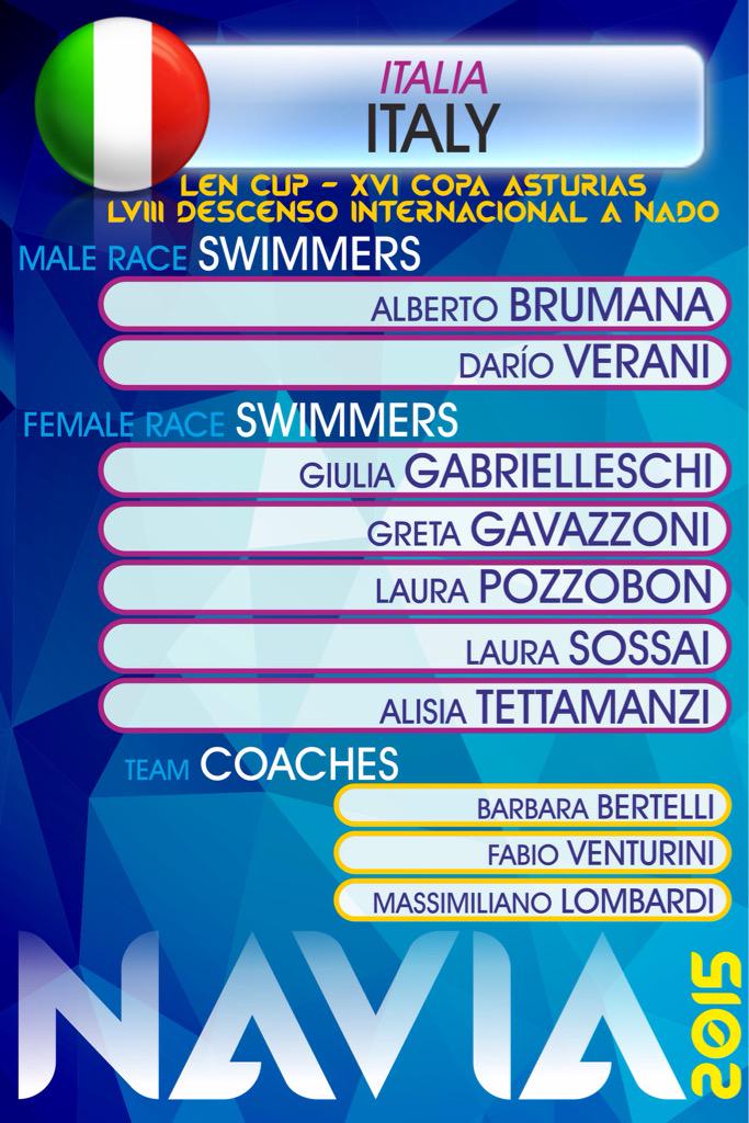 OWSnavia's tweet photo. We introduce Italian Team to #RiaNavia15 / Presentamos al Equipo Italiano para #RiaNavia15 #WelcomeItaly http://t.co/NGIOMzafct