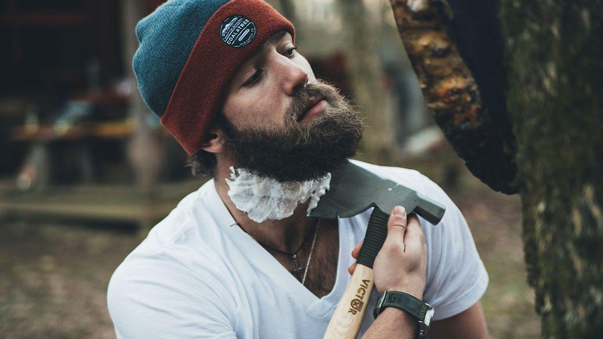 espn's tweet photo. One of the guys traded for David Price shaves with an axe &amp; lived in a van down by the Walmart http://t.co/MEAqK5qafX http://t.co/2KaxlS3ynf