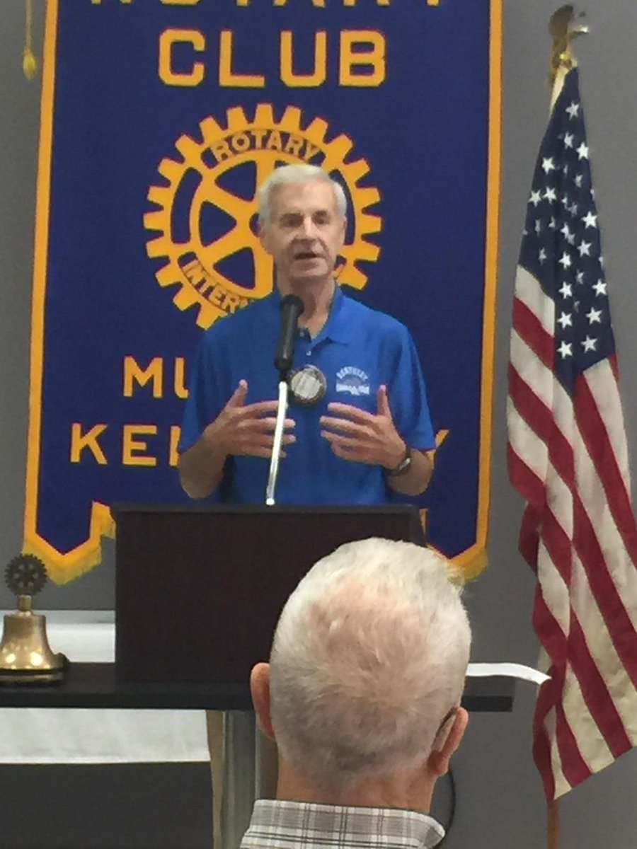 Rep. Kenny Imes addressing club today about pension funding and legislative issues. #memberprogram