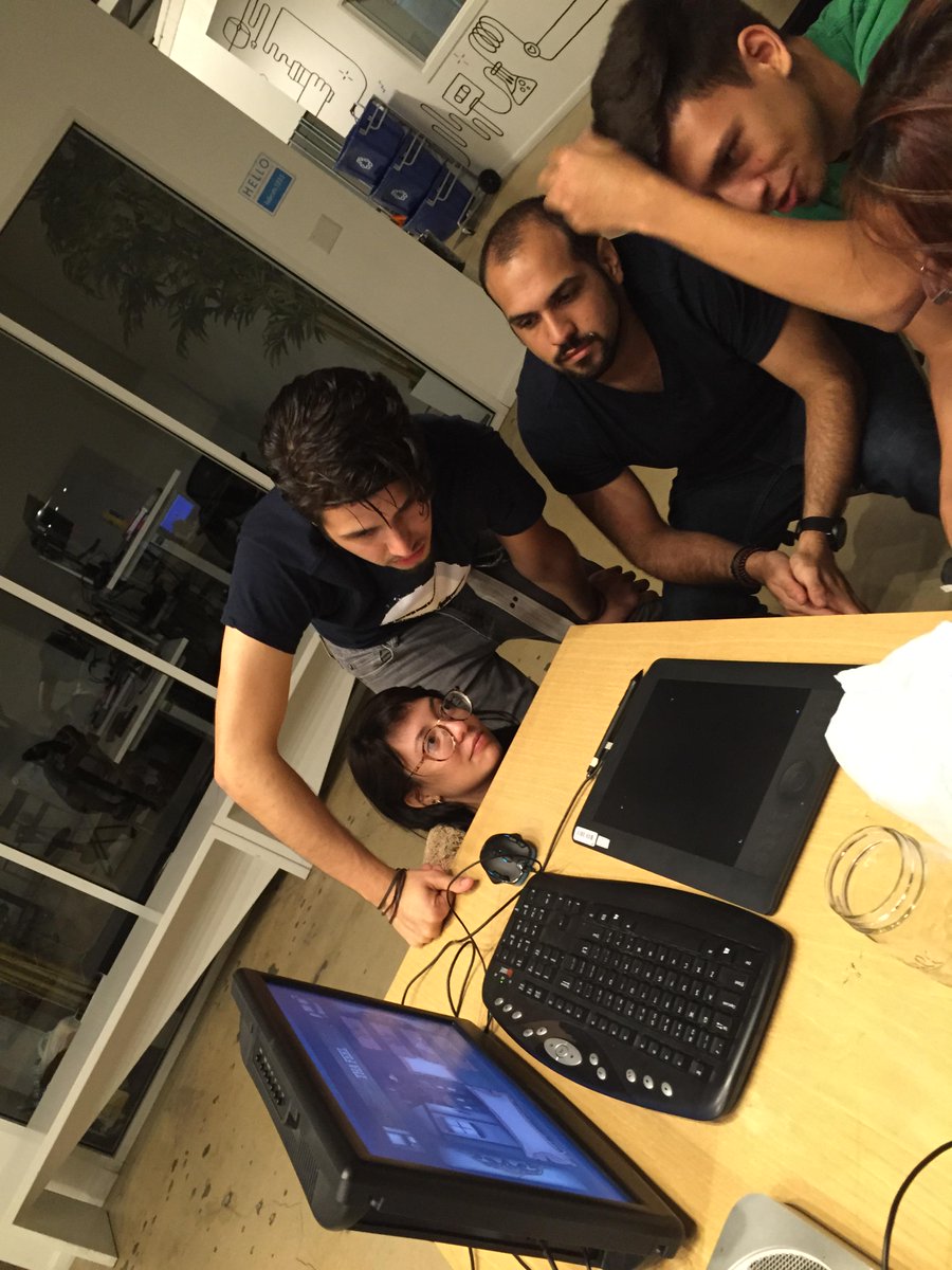 wearemadgames's tweet photo. On Fridays we create. Gather round to see. Play our alpha at http://t.co/1VL2RZ7iyF #makegamesmiami @thelabmiami http://t.co/IL6zEwKCFW