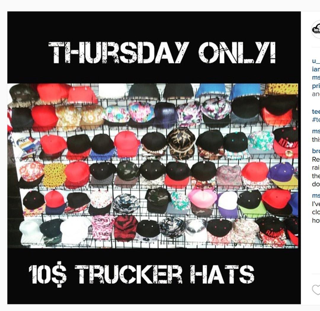 TeesandQuotes's tweet photo. Today is $10 Trucker Hat Thursday!!

All your outfit needs is a custom Trucker Hat!
We also create custom outfits... http://t.co/M7Dt6W4ppC