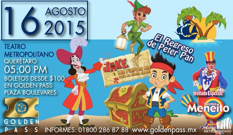 SonarMusicQ's tweet photo. Todas las Aventuras de Jake y los piratas en #Querétaro 

Agosto 15 #SanJuanDelRio
Agosto 16 @QTMmx http://t.co/lWoeo9fX9J