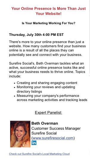 Tinu's tweet image. TODAY 4 pm ET- Learn How to Have a Successful Web Presence from @SurefireSocial goo.gl/KEi0Ci #SmallBizWin