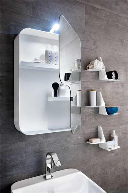 Ntatem_YDG's tweet photo. Love the wall-mounted storage mirrors and the colors - #Arblu http://t.co/D4sJ7L3gtf #YLiving http://t.co/BMmIOvztN1