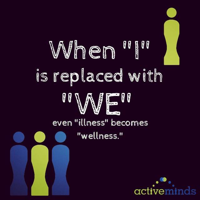 Active_Minds's tweet photo. What are you doing today to create a world with more #wellness? http://t.co/esI9uKgMa8