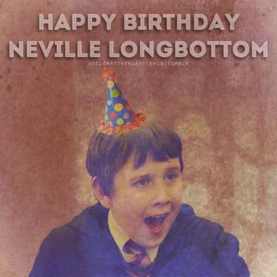  Happy Birthday to Neville Longbottom! 