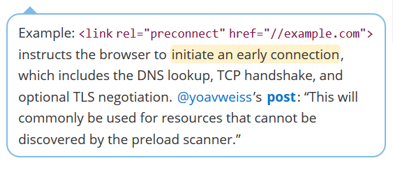 Use <link rel="preconnect"> (in <head>) to make dynamically injected resources from different domains load faster: