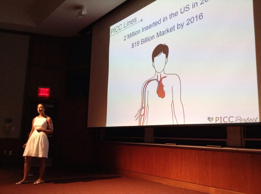BabsonEship's tweet photo. Emily Levy '16 introducing #PICCPerfect, a company creating functional fashion for medical accessories! #babsonsvp http://t.co/NEC9vAEGDu