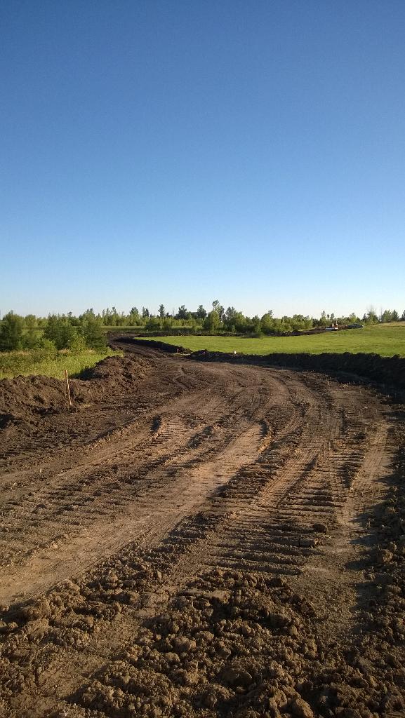 Eagle Lake South Trail construction is making progress through the school property.
