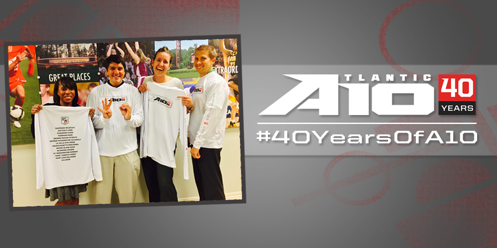 atlantic10's tweet photo. Join the #40YearsofA10 celebration! RT for a chance to win a Limited Edition Anniversary shirt http://t.co/HFqdpqTDpX http://t.co/HdpS0sf7Y3