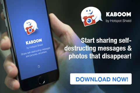 KaboomApp's tweet photo. Introducing: @KaboomApp by the creators of @HotspotShield! https://t.co/mDcl36XqLK
#socialmedia #downloadnow #newapp http://t.co/agNCGctQ2s