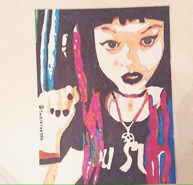 kira2806's tweet photo. @RenaLovelis HEEY!Drew u! Pls notice me!would mean so much 2 ME! I❤️u and Hey Violet so much!Saw you in Oberhausen😍❤️ http://t.co/FrmnMPEkyx