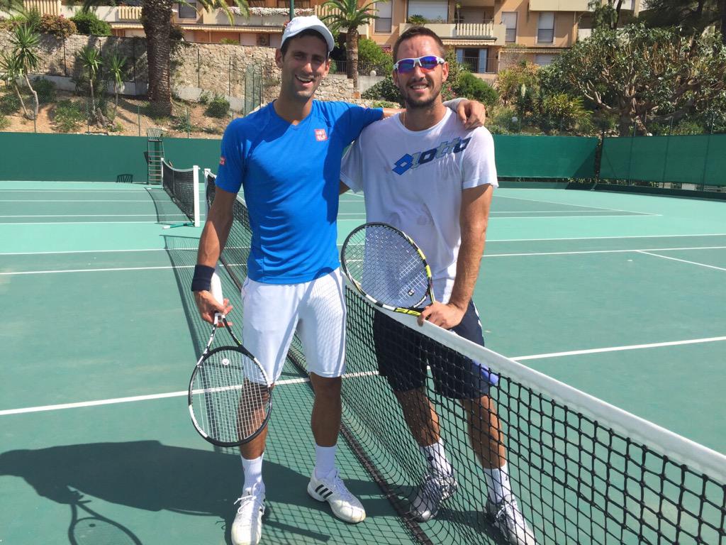 DjokerNole's tweet image. Preparations for the @USOpenSeries have started! Me and @troicki_viktor practicing together on a 🌞 day in Monaco. 🎾