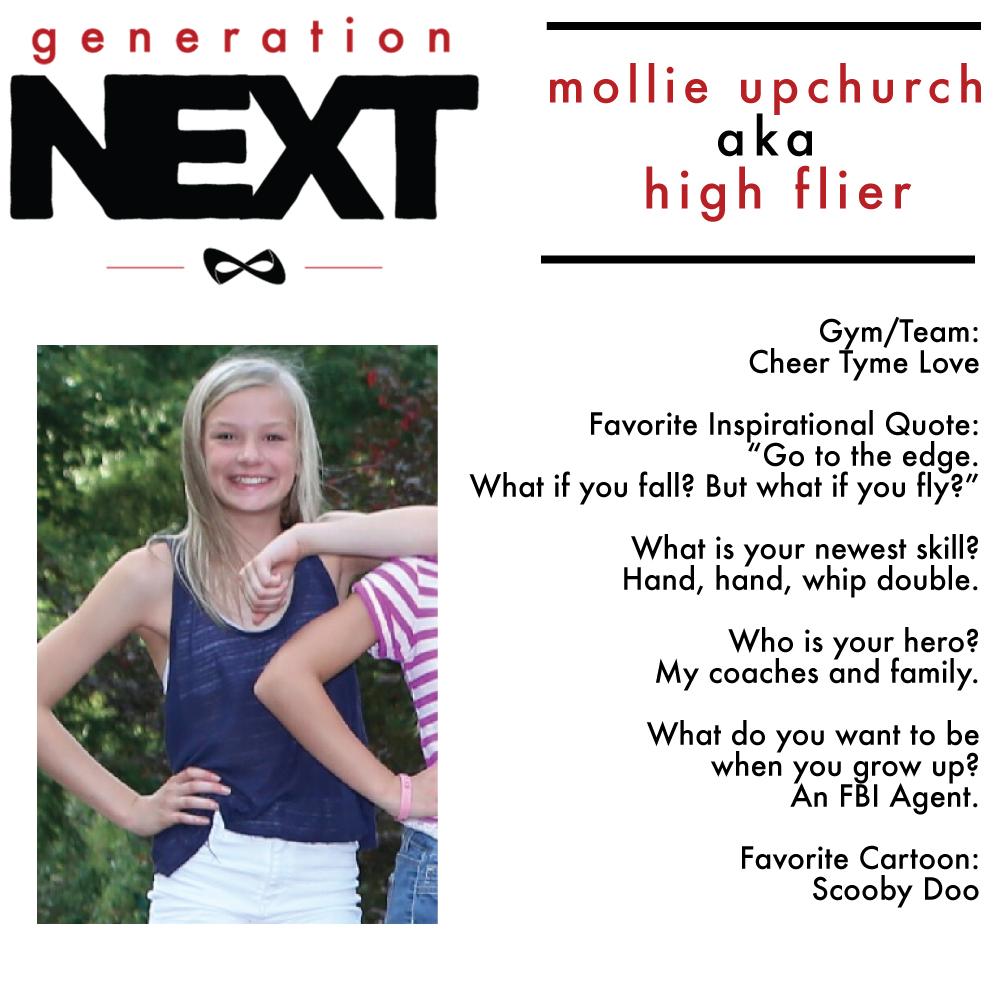 Nfinity's tweet photo. Introducing Mollie Upchurch! #GetToKnowGenNext http://t.co/Epglas887k
