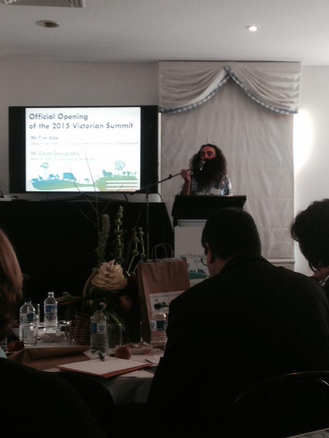 Costa giving some #agri insights #Agri_Vic15