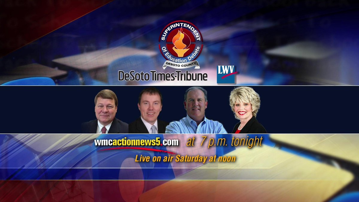 WMCActionNews5's tweet photo. IT'S DEBATE TIME!

Watch the DeSoto County Superintendent debate LIVE right here >> http://t.co/sxbY4z5g7i http://t.co/bfjIqc0ThK