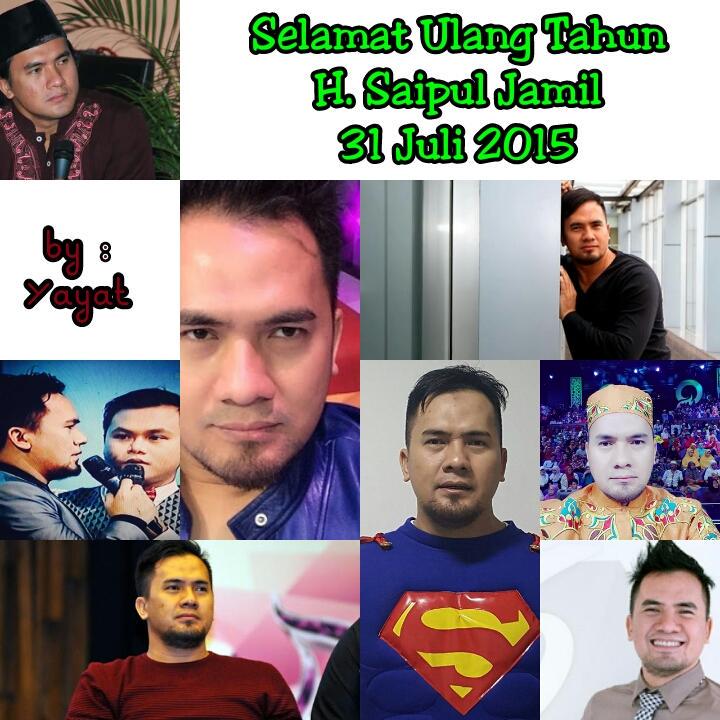 vikhaa55's tweet photo. #HBD35ForSaipulJamil"@DA2_Yayat: Selamat ulang tahun idolaku.... @saipul_jamil http://t.co/diX90qgZzc"