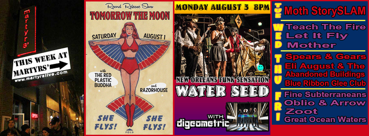 martyrslive's tweet photo. THIS WEEK@ #MartyrsChicago @eliaugust @FSubterraneans @GOWMusic @rdplasticbuddha @Razorhouse @Digeometric @WATERSEED http://t.co/vdhSCds5Z9